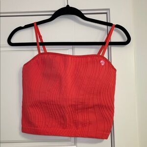 Red Strappy Women's Top
